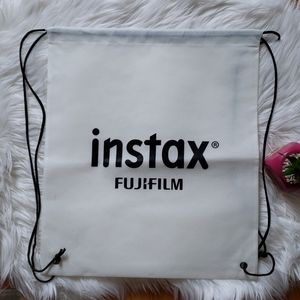 Fujifilm Instax White String Tote Bag Backpack